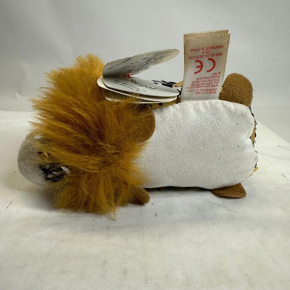 Ty Teeny Tys Regal the‎ Lion Gold Silver Reversible Sequin Plush Toy NWT